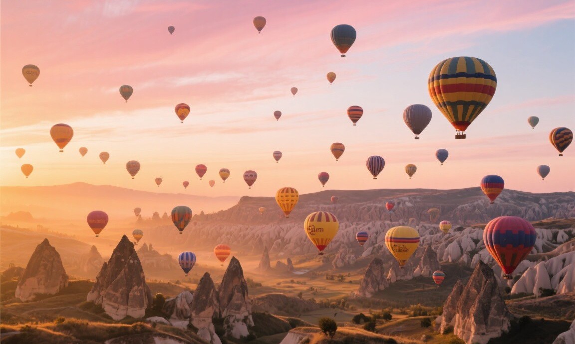Cappadocia: Sunrise Above the Fairy Chimneys