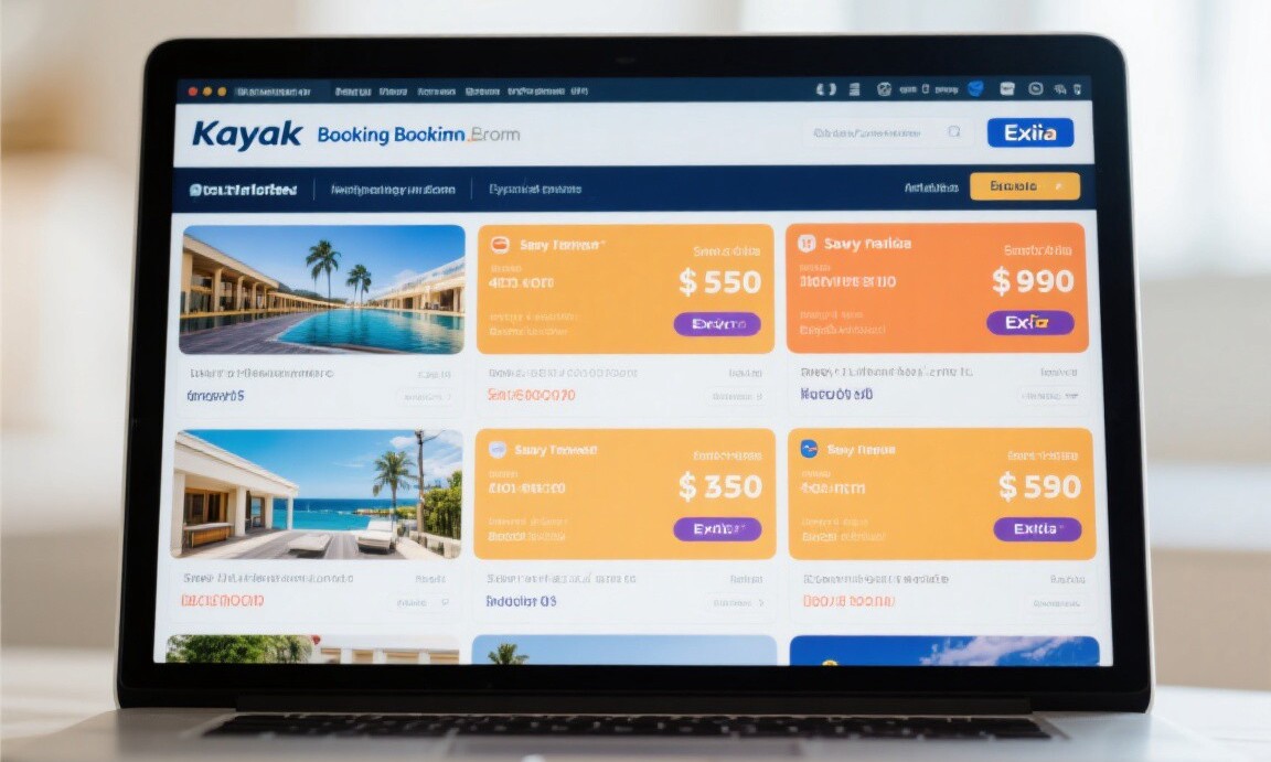 Hotel price comparison across multiple booking websites