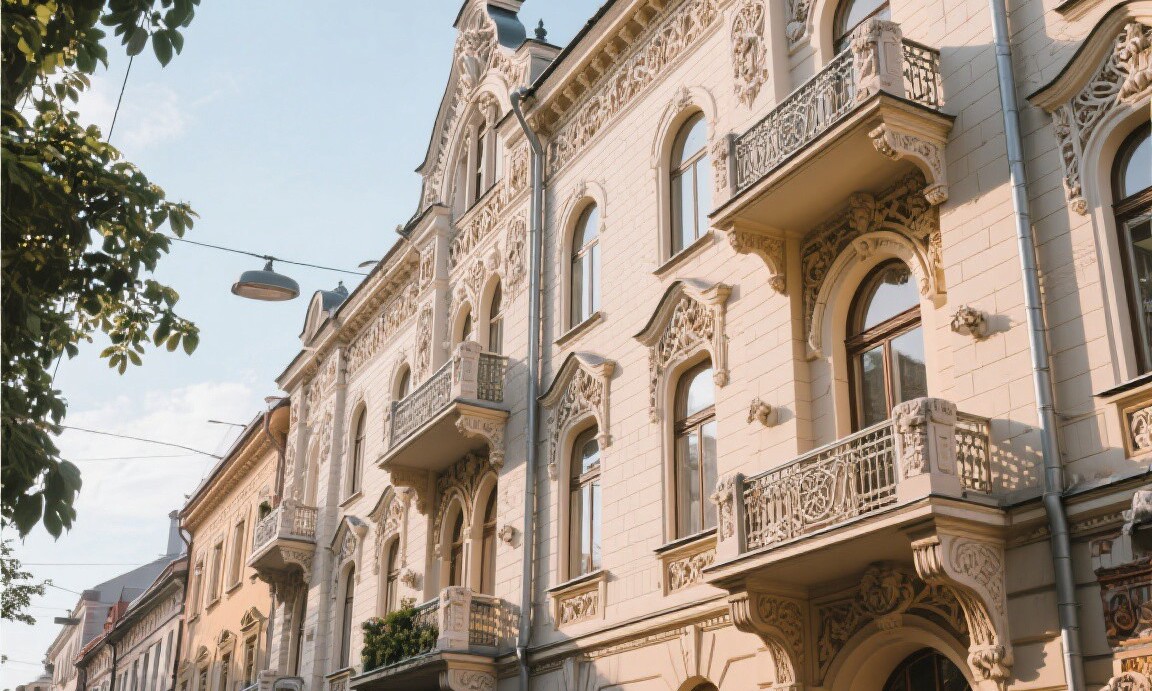 Riga's Art Nouveau district architecture