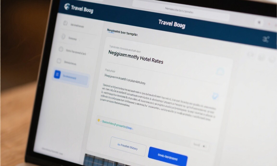 Email template for negotiating monthly hotel rates