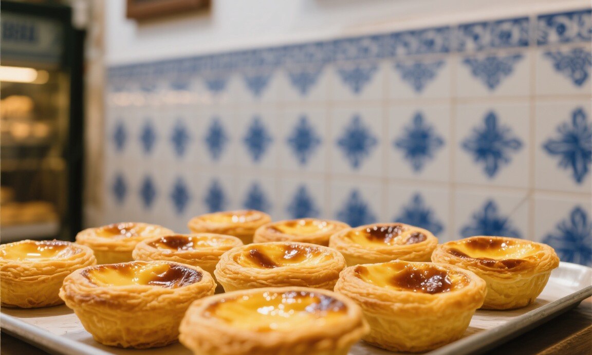 Pasteis de nata at Pastéis de Belém in Lisbon