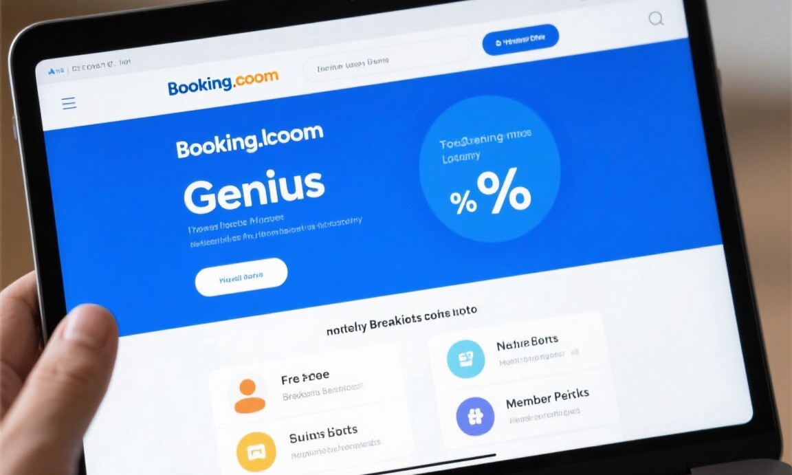 Booking.com Genius discount interface