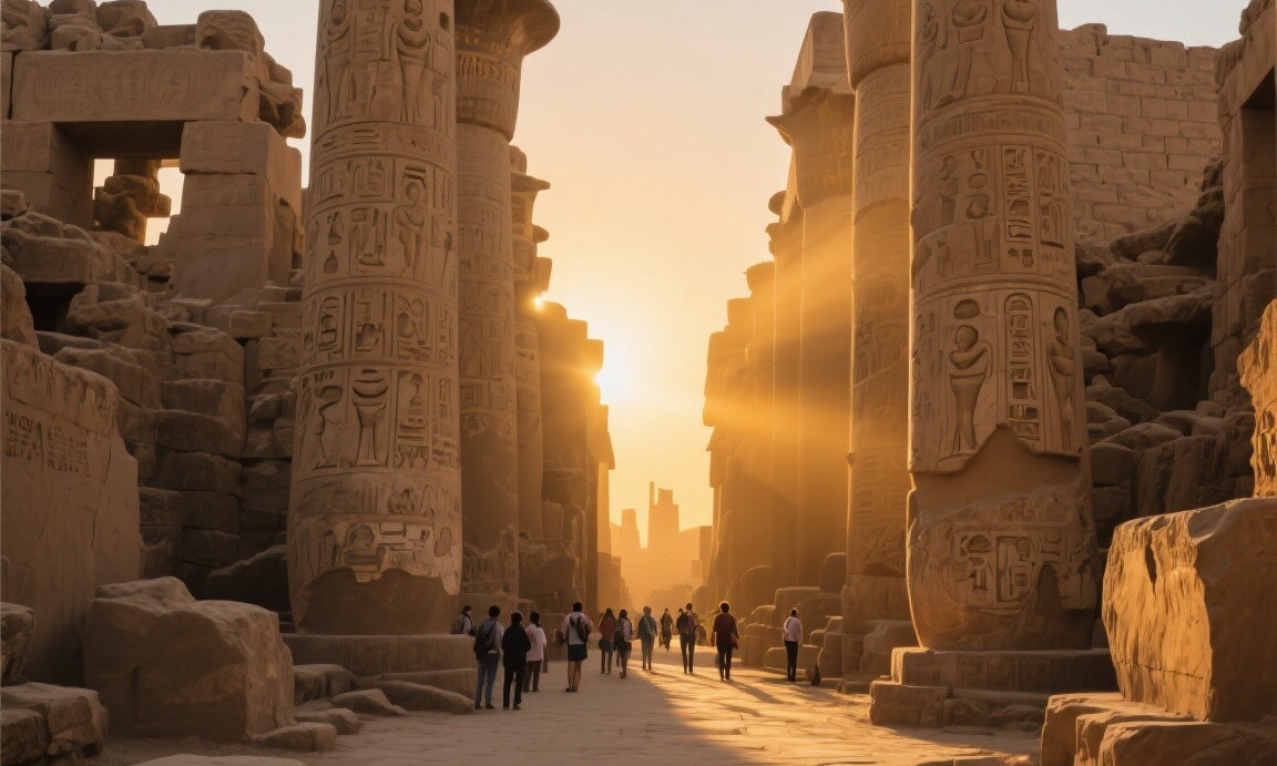 Karnak Temple complex in Luxor, Egypt