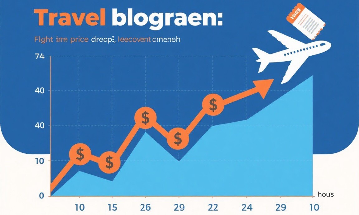 Flight price drop and recovery pattern over 24 hours