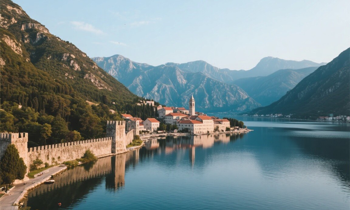 Bay of Kotor in Montenegro