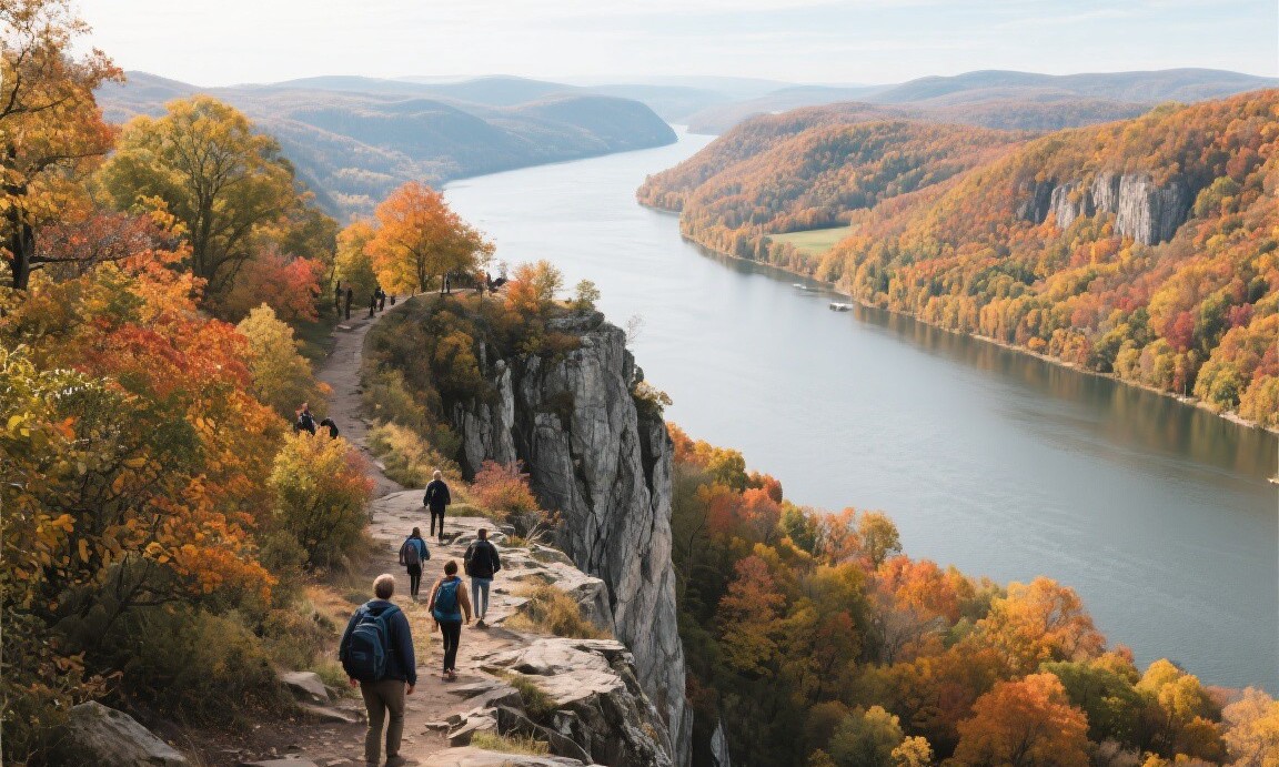 Hudson Valley view from Breakneck Ridge