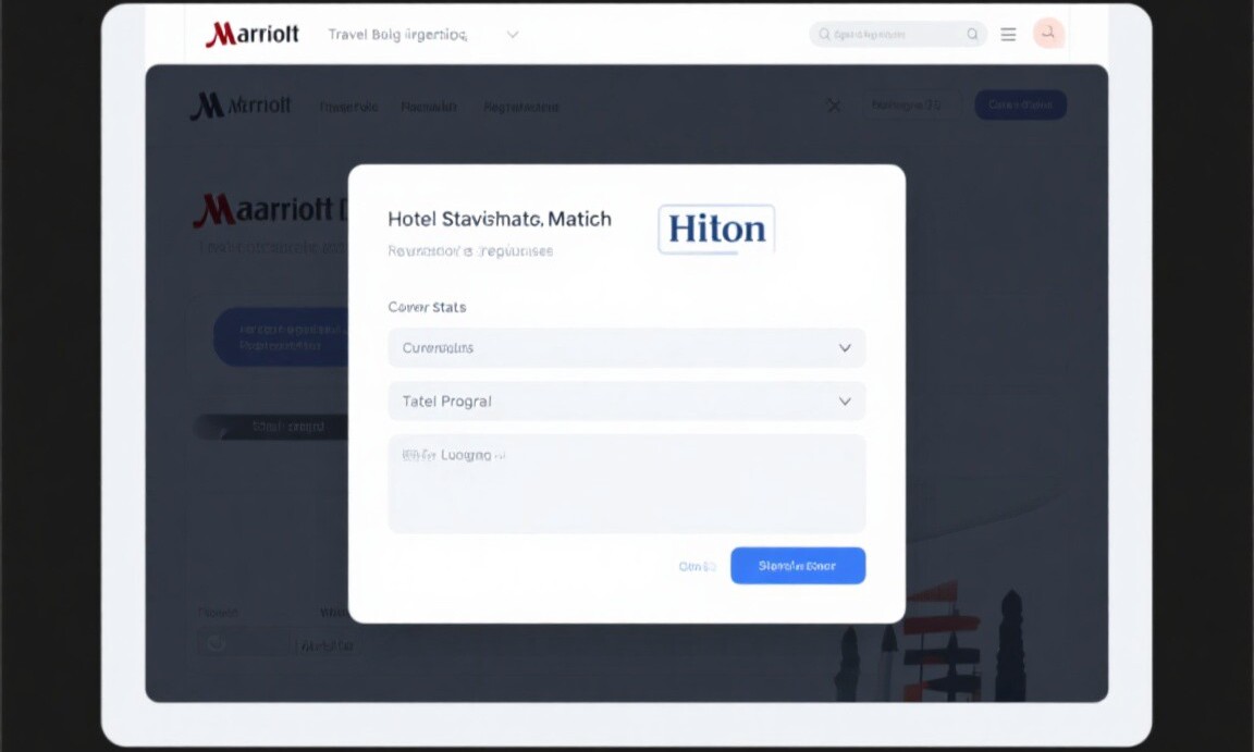Hotel status match request form example