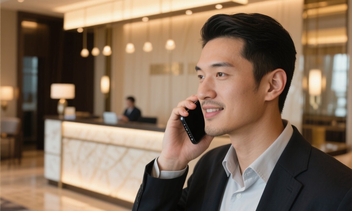 Calling hotel front desk to negotiate rate