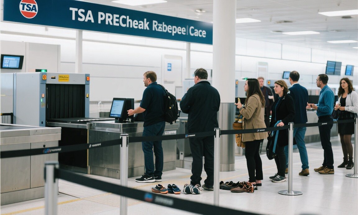 TSA PreCheck lane at airport security