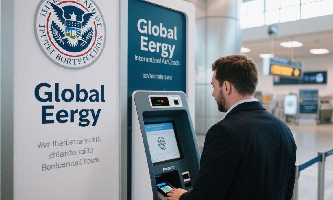 Global Entry kiosk at US customs