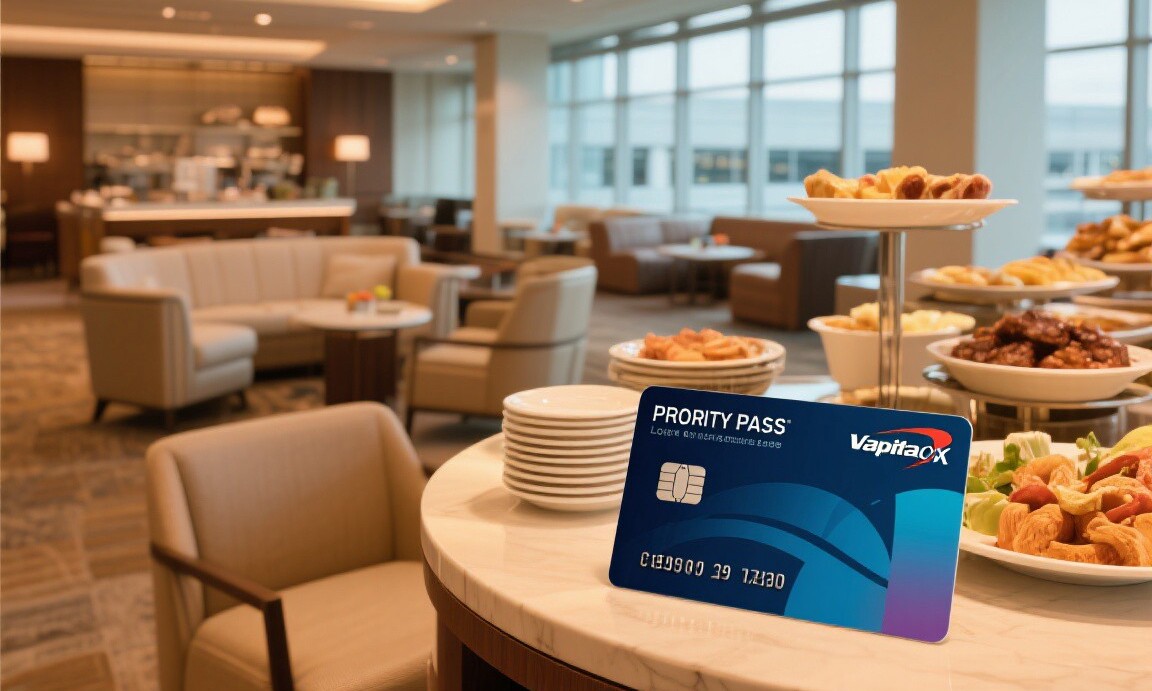 Priority Pass lounge access with the Capital One Venture X card