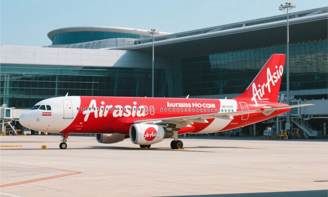 AirAsia aircraft at Kuala Lumpur airport